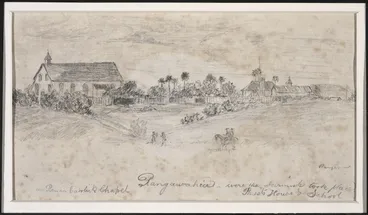 Image: [Eastwood, Charles], 1848-1868 :Roman Catholic Chapel Rangawahia where the skirmish took place. [1864].