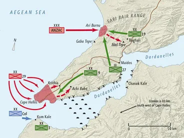 Image: Gallipoli invasion map