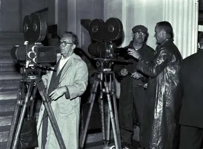 Howard Morrison Quartet filming for television.