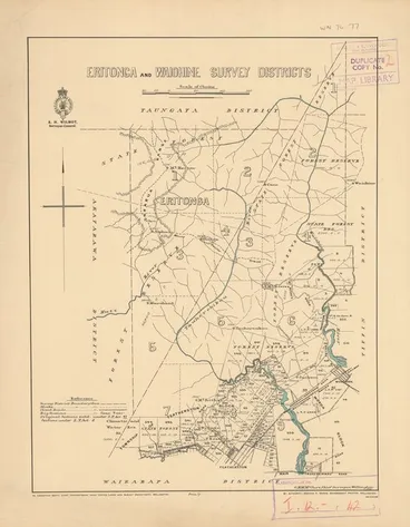 Image: Eritonga and Waiohine Survey Districts [electronic resource].