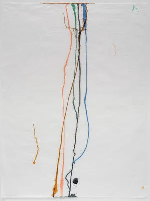 January Music (paper, hand, ink, eye, wind) #9