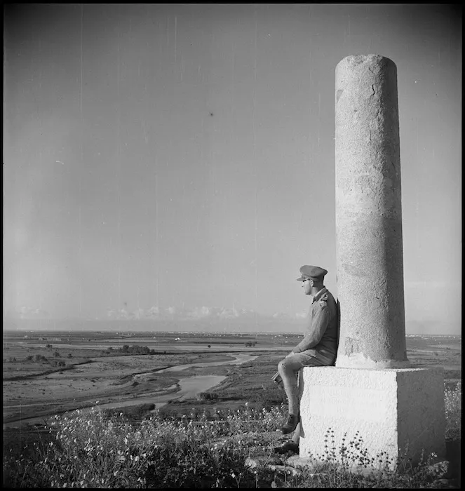 View from ancient column marking the Roman Battle of Cannae, Italy - Photograph taken by George Kaye