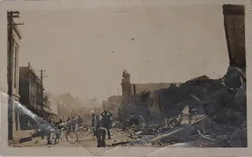 Image: Hastings Street after the 1931 Hawke's Bay earthquake