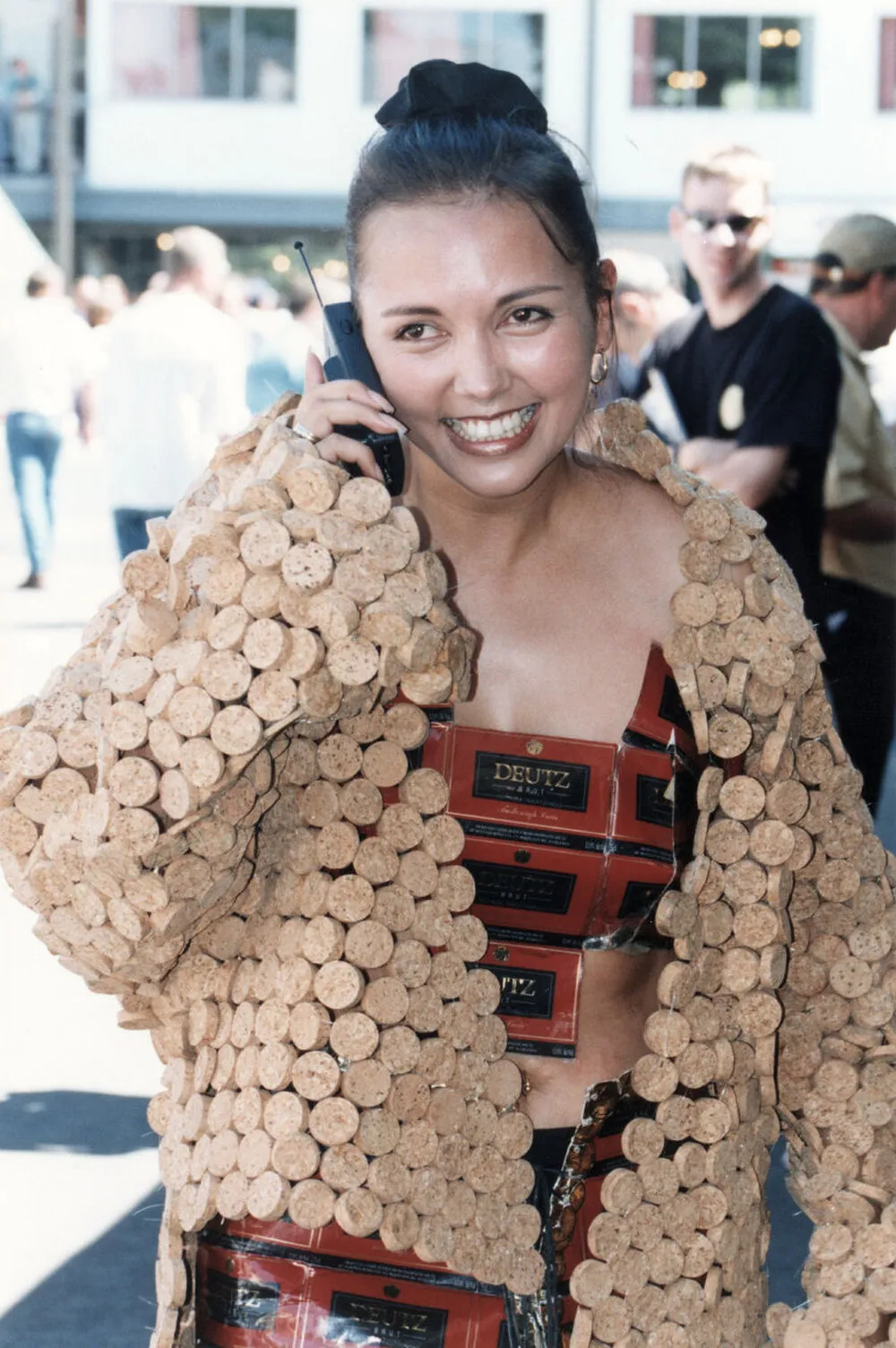 Trentham racecourse fashions, 1999; Leanne Hart, avant garde women's section winner.