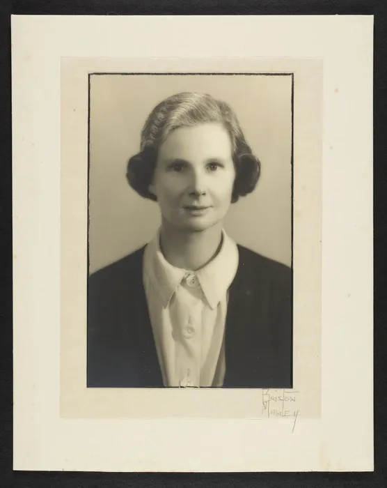Studio portrait of Agnes Isobel Stout