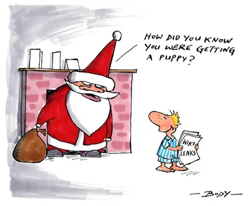 Image: Body, Guy Keverne, 1967-:'How did you know you were getting a puppy?' 13 December 2010