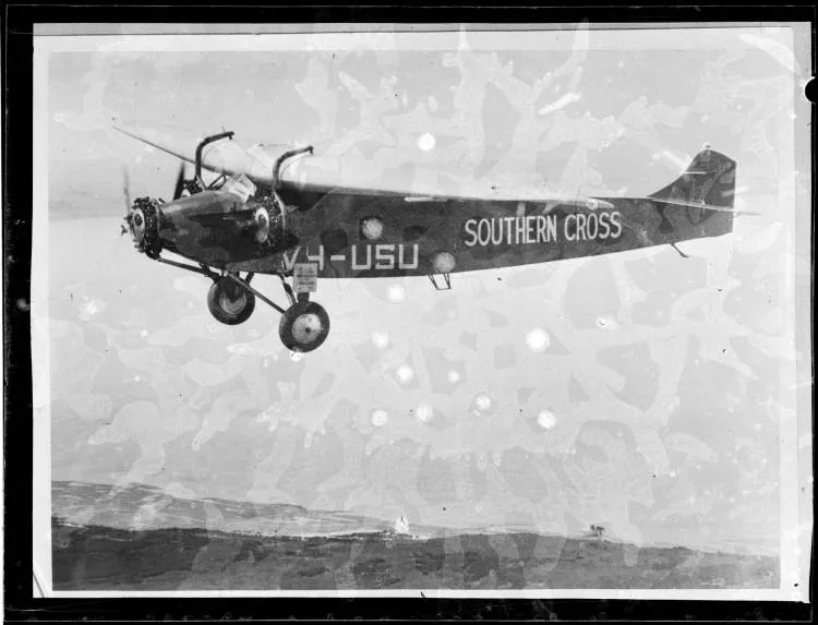Charles Kingsford Smith's Southern Cross in flight
