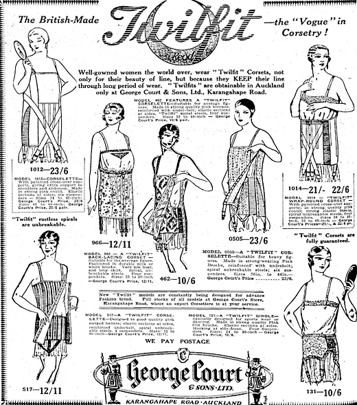 Vogue Corsetry advertisement for George Court