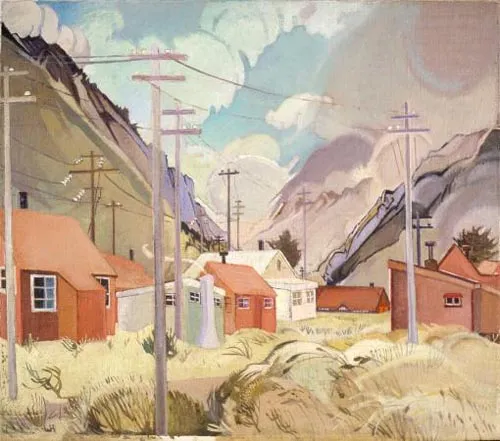 Painting of Arthur's Pass by Louise Etiennette Sidonie Henderson