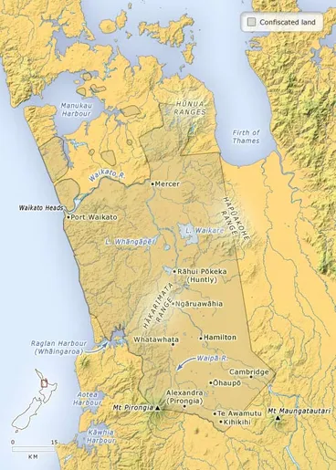 Confiscation of Māori land Image: Confiscation of Māori land