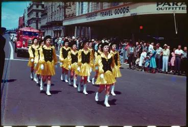 Marching girls in Quay Street Image: Marching girls in Quay Street