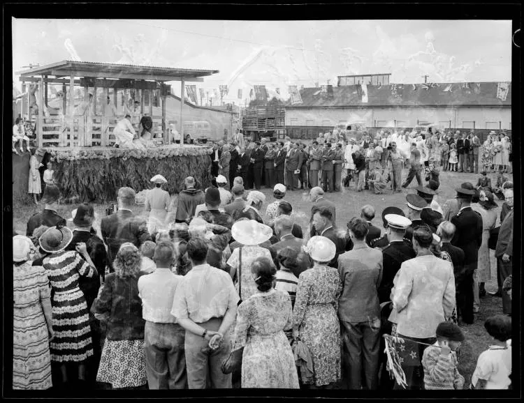 Queen Elizabeth II at Claudelands Show Grounds, 1953