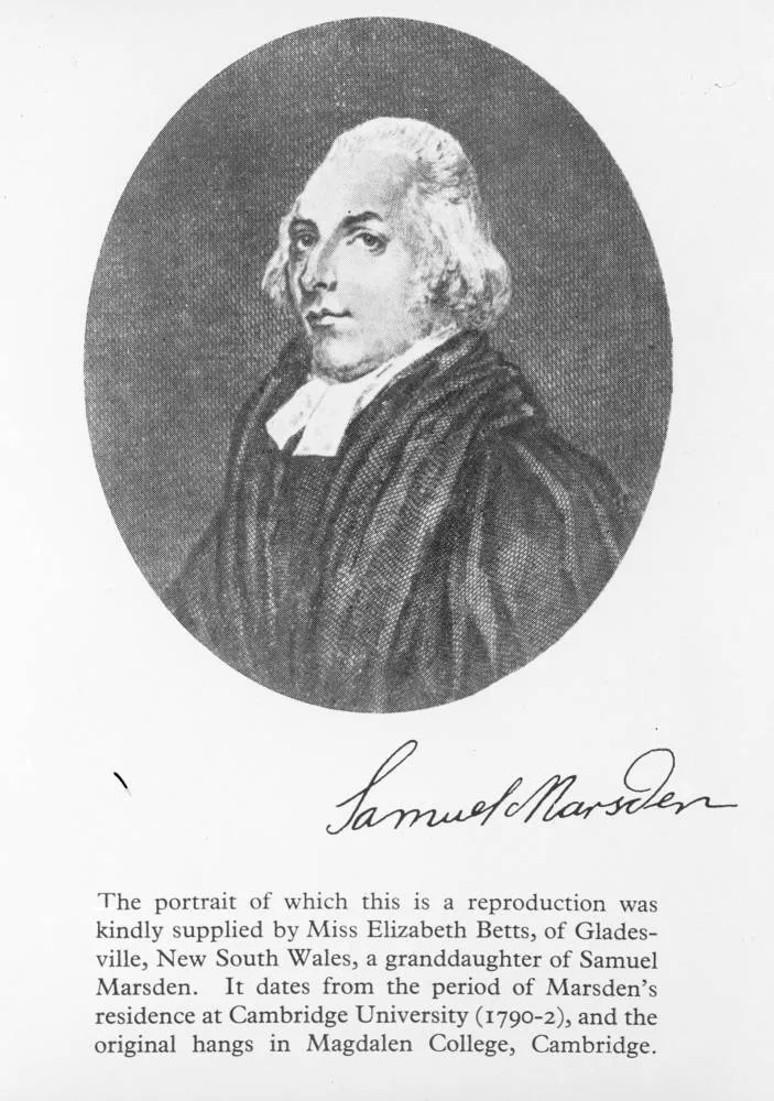 Engraving of Samuel Marsden