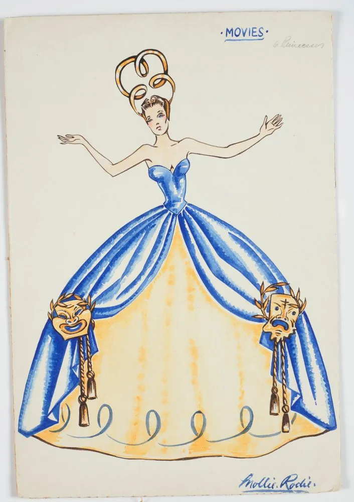 Costume design for Victory Queen Carnival, 'MOVIES'