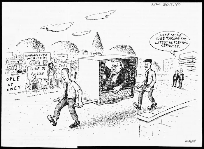 Hodgson, Trace, 1958- :'Mike seems to be taking the Heylen poll seriously.' New Zealand Listener, 30 July 1990.