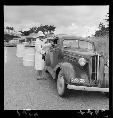 Image: Parked car, toll beach, Titahi Bay, Wellington