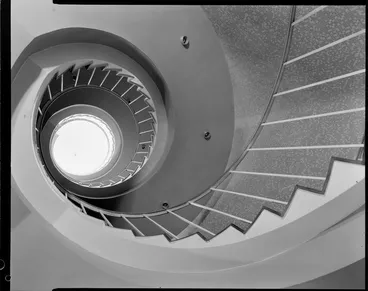 Image: Interior of staircase, Government Life building, Rotorua