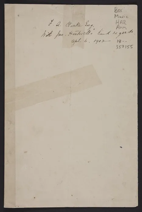 Anniversary hymn / words from 604 Church hymnary ; music by John Hartwell.