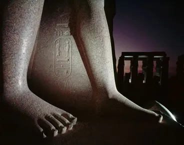 Image: Feet of a statue of Ramses II, Luxor Temple, Thebes, Egypt. From a series on ancient Egypt for ‘Life’