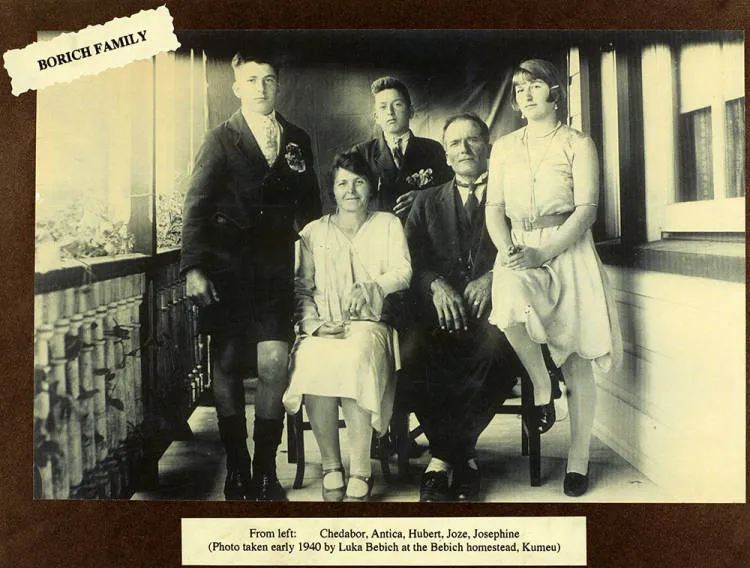 Antica and Joze Borich and family.