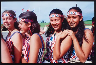 Image: Auckland Secondary Schools Maori and Pacific Islands Cultural Festival, Manukau City. Maori performers, Diocesan School