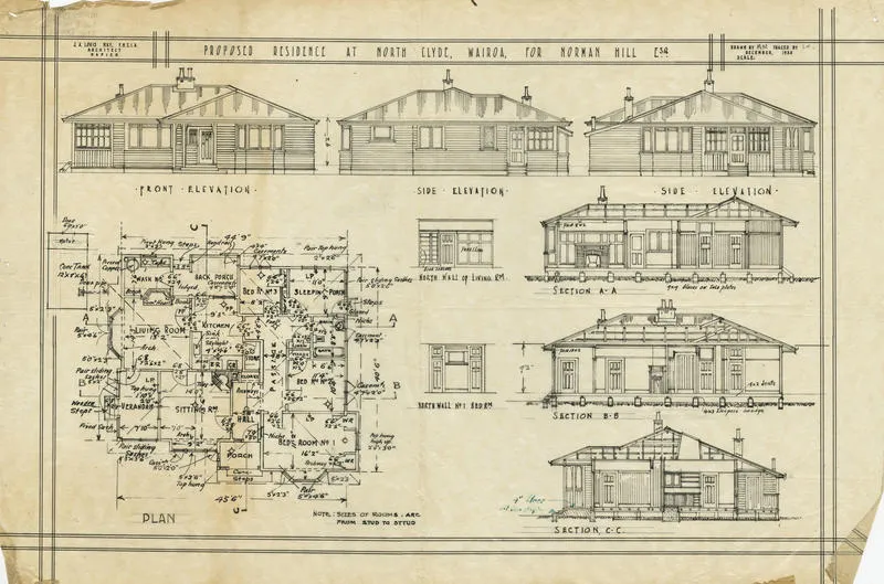 Architectural Plan, Norman Hill