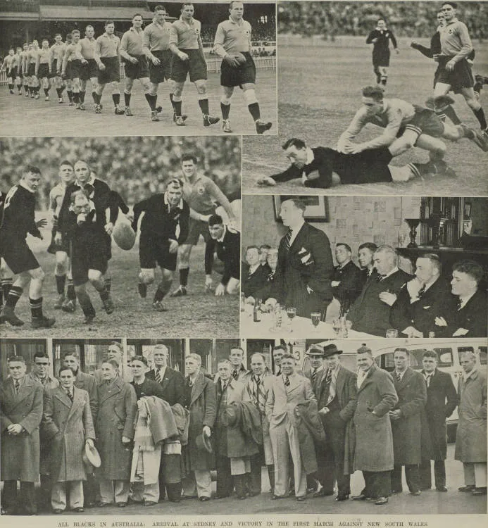 All Blacks in Australia: arrival at Sydney and victory in the first match against New South Wales