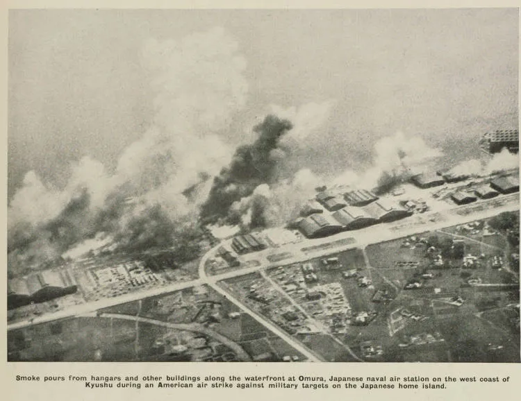 American bombers attack Japanese mainland