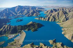 Benmore Dam and Lake Benmore, New Zealand