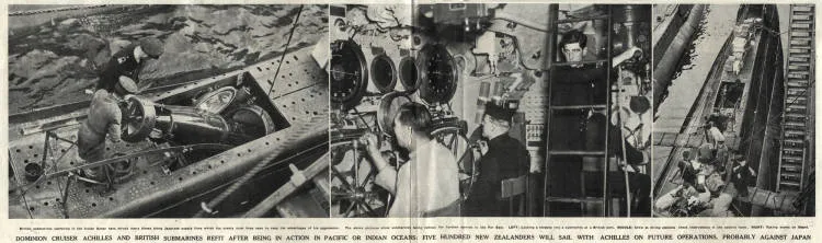 British submarines being refitted for service in the Far East