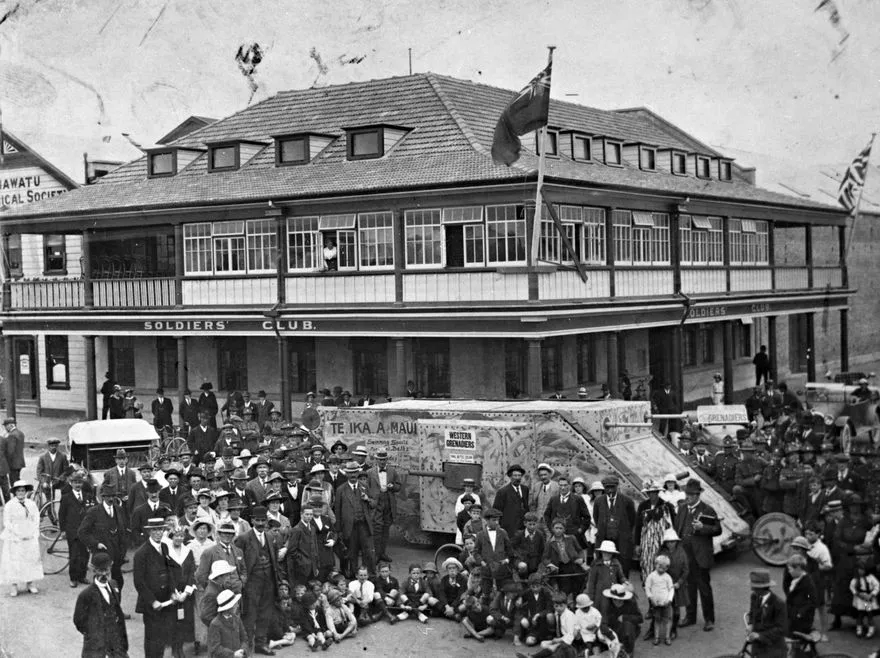 World War One fund raising procession