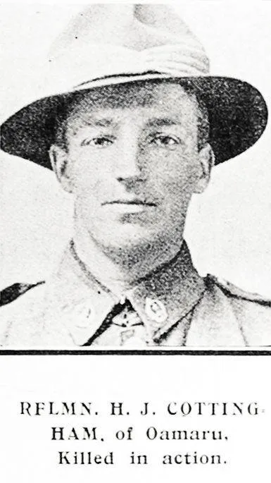 Rflmn. H. J. Cottingham, of Oamaru, killed in action