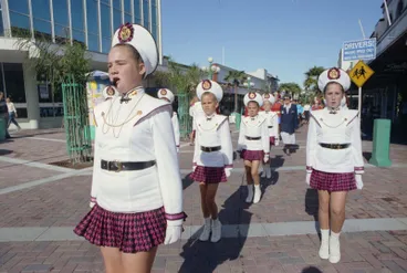 Image: Watties Twin City Midgets Marching Team, Emerson Street, Napier