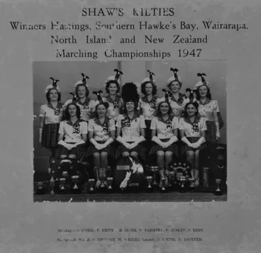 Marching Team – Shaw’s Kilties 1947 Image: Marching Team – Shaw’s Kilties 1947
