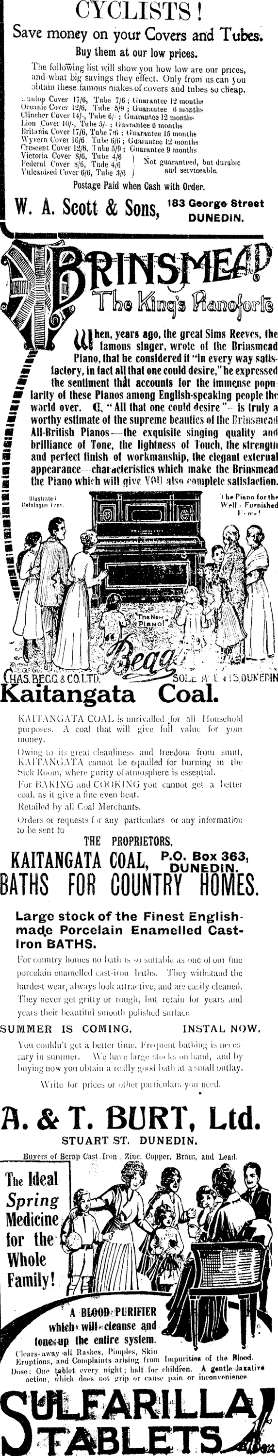 Page 1 Advertisements Column 5 (Tuapeka Times 23-9-1916)