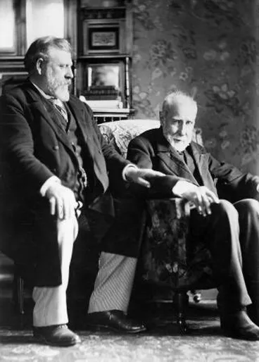 Image: Richard John Seddon (left) and George Grey