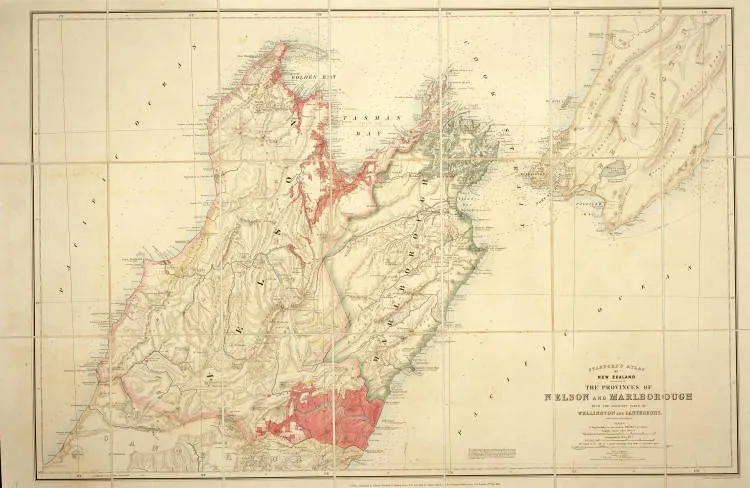 Stanford's atlas of New Zealand : The provinces of Nelson and Marlborough with the adjacent parts of Wellington and Canterbury
