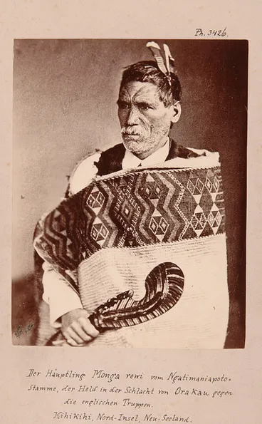 Image: Monga Rewi, war chief of the Ngatimaniapoto-Māori