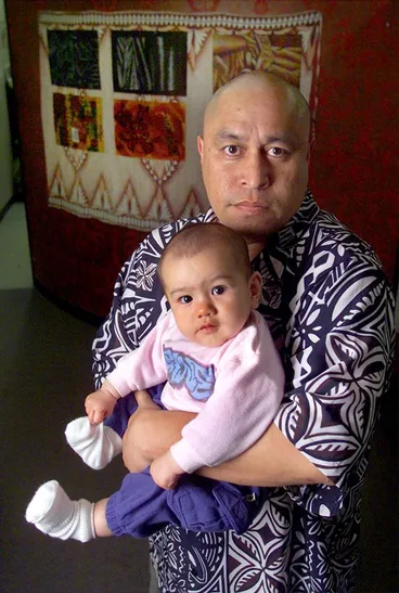 Mua Strickson-Pua and his granddaughter Image: Mua Strickson-Pua and his granddaughter