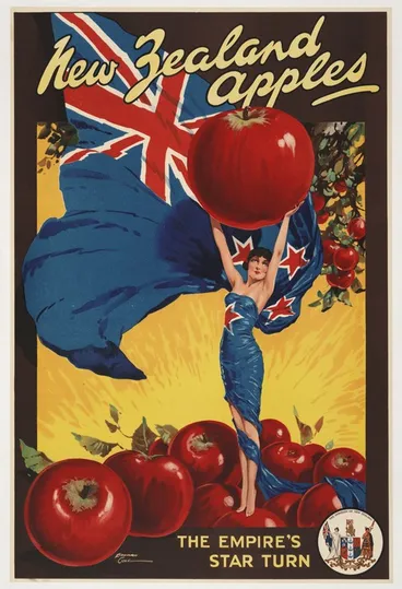Image: Cole, Edward, fl 1930s :New Zealand apples, the Empire's star turn. The Dominion of New Zealand [1930s?]