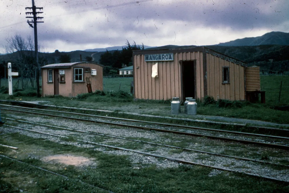 Mangaroa station; on the original railway route to the Wairarapa - 1950s.
