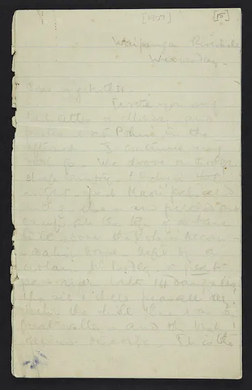 Image: Beauchamp, Lady Anne Burnell (Dyer) 1864-1918 : Letter from Kathleen Beauchamp