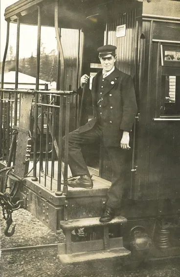 Image: Engine driver in uniform