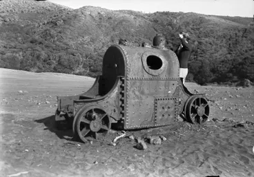 Image: Old engine at Karekare.