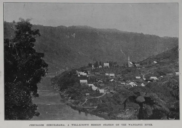 Jerusalem or Hiruharama, a well known mission station on the Wanganui River