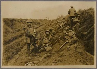 Last N.Z. front line before Le Quesnoy (N.Z.R.B.)