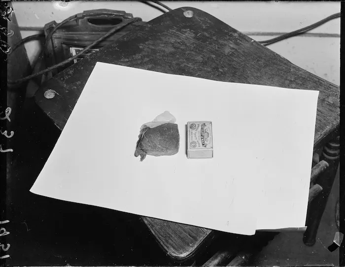 Match box showing size of meat ration