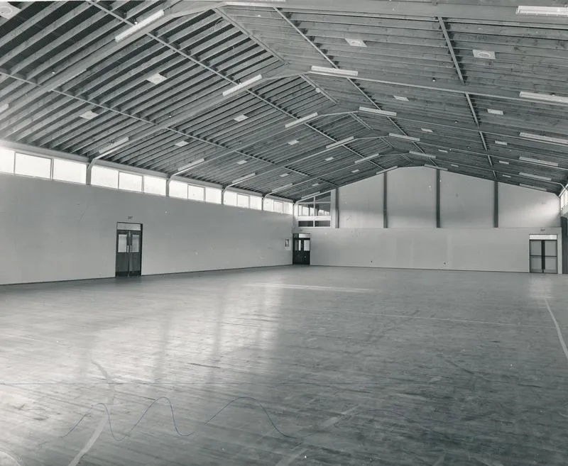 Winstone Publication: 1969 Nairnville Park, Khandallah, Wellington - recreation centre interior
