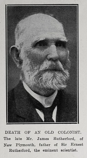 Image: Death of an Old Colonist: The late Mr. James Rutherford