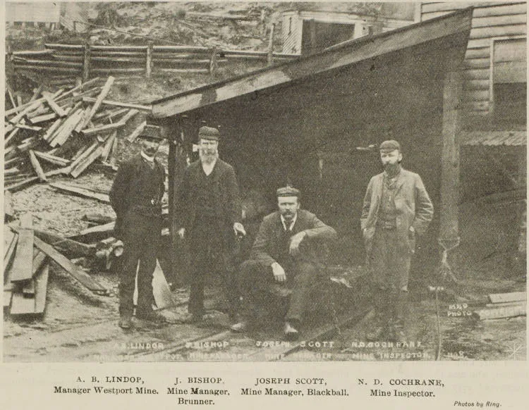 Managers of the Westport, Brunner and Blackball mines